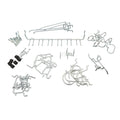 Zenith Zinc Plated Steel Assorted Pegboard Hooks Kit, 47 Pack