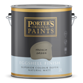 Porter S Washable Paint - 2L - French Green - Eggshell Finish - 162mm x 156mm x 141mm - SuperSaverAU - view 1