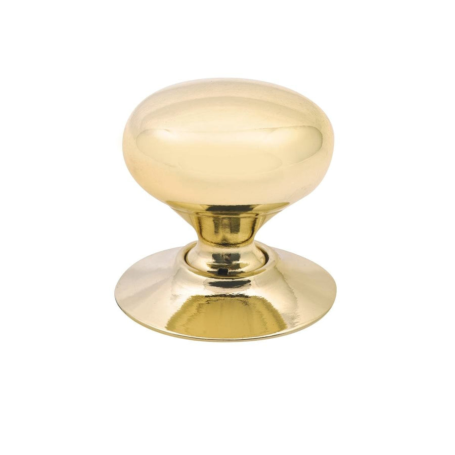Prestige Mushroom Knob - 32mm - Zinc Alloy - Polished Gold - SuperSaverAU - view 1