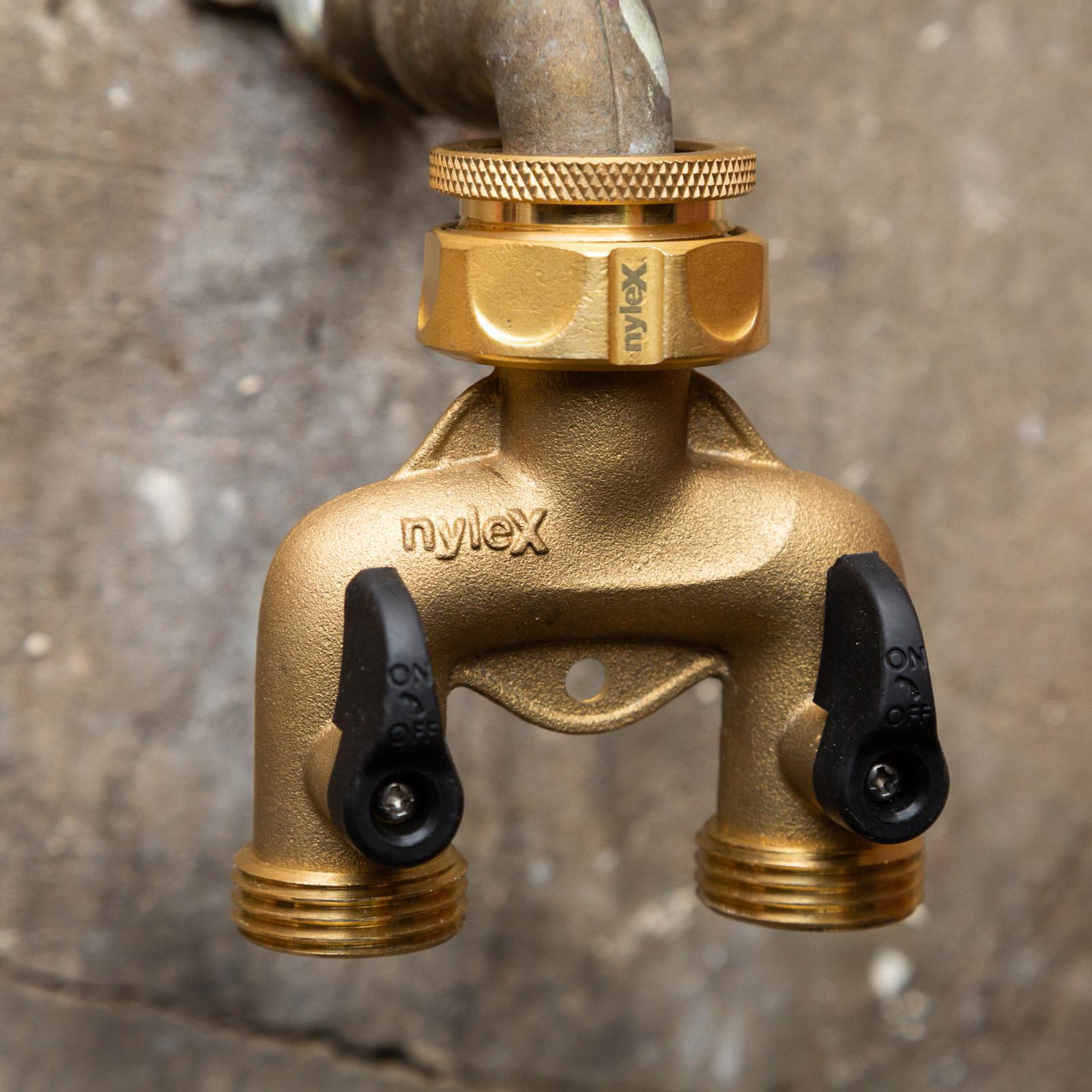 Nylex Brass Two Way Irrigation Manifold