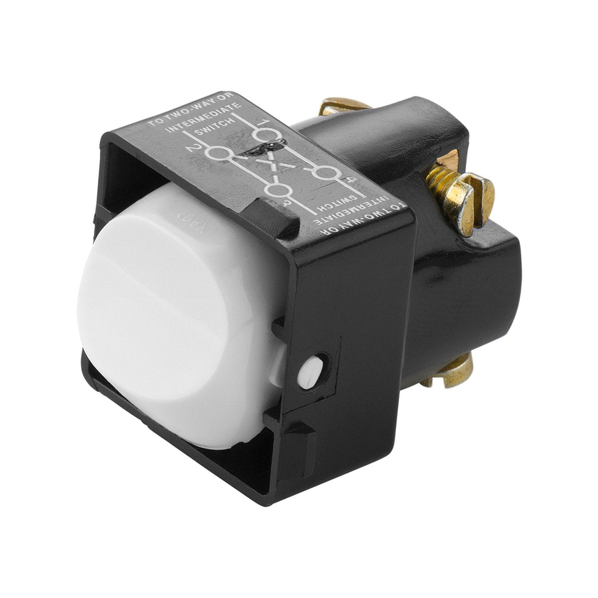 Deta White Intermediate Switch Mechanism 10A Polycarbonate Reliable - SuperSaverAU - view 1