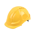 Citeco Yellow Vented Safety Helmet - ABS Plastic - Lightweight - Comfortable - SuperSaverAU - view 1