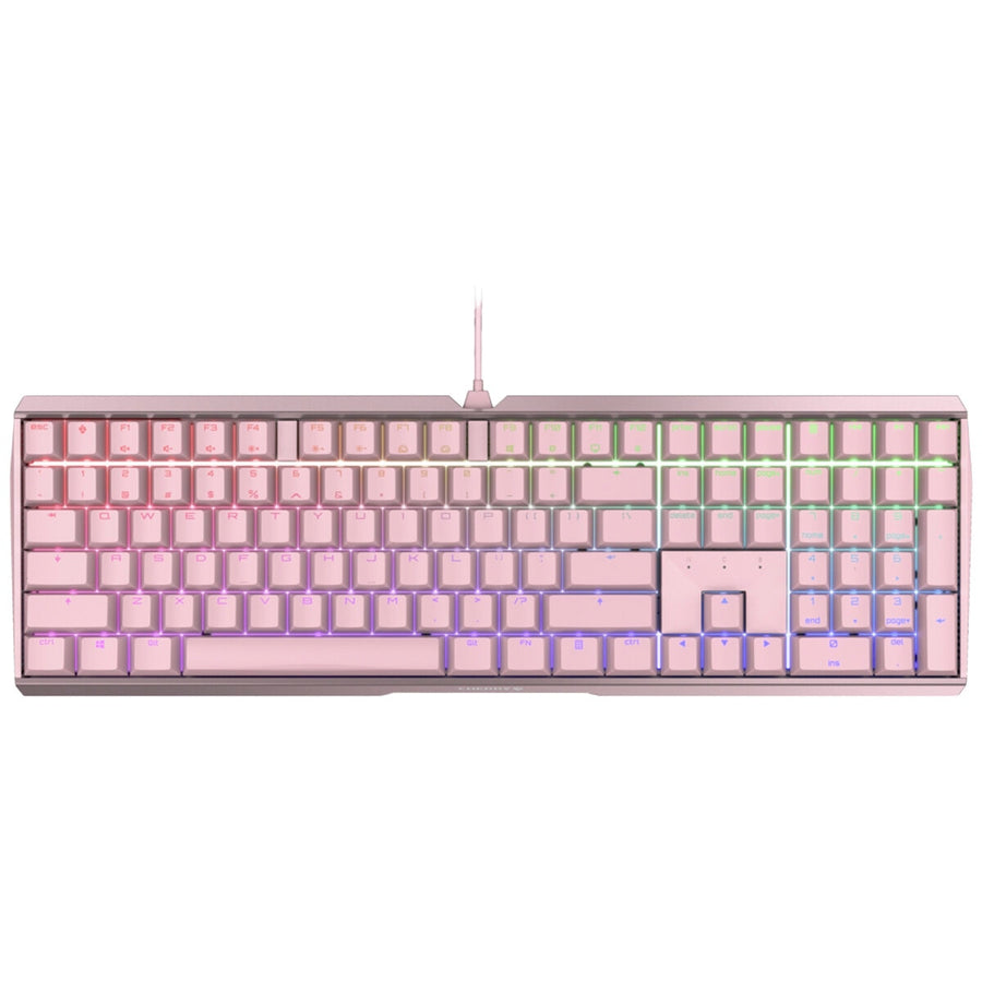 CHERRY MX 3.0S RGB Gaming Keyboard (Pink) MX Black Switch G80-3874HUAEU-9 - SuperSaverAU - view 1