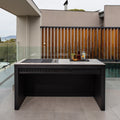 Artusi Built-In Gas BBQ 3 Burner - AS316 Stainless Steel, Cast Iron Grill and Hotplate - ABBQM2