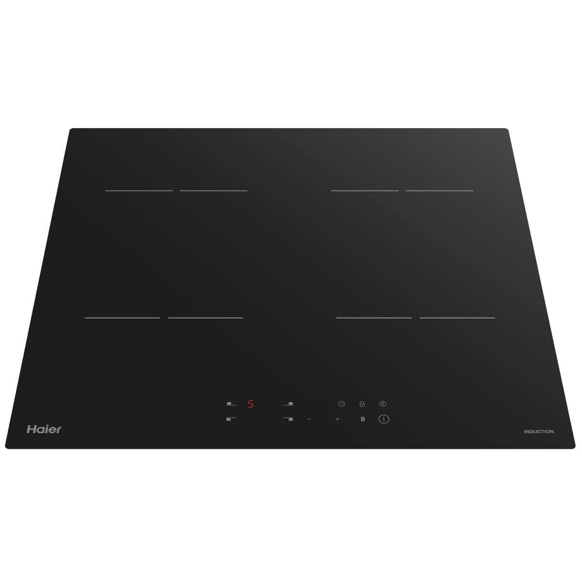 Haier 60cm low current induction cooktop - 19.7A - black ceramic glass - boost function - HCI604TPB3