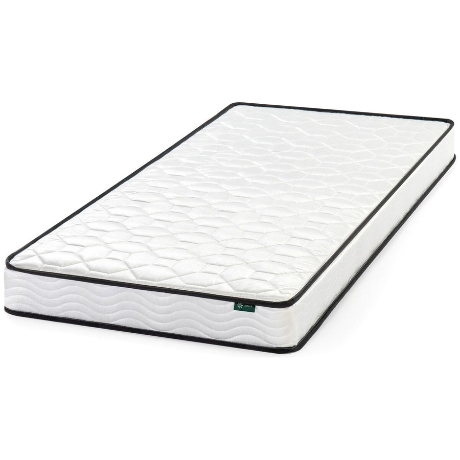 Zinus single bonnell spring kids mattress - medium feel, quilted cover, low-profile 152mm - AU-BNSMN-6S