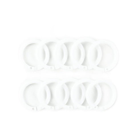 Windoware Curtain Rod Rings - 25mm - White - 10 Pack - Plastic - SuperSaverAU - view 1