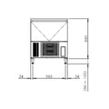 Hoshizaki self-contained cube ice maker - up to 38kg/day - stainless steel - IM-45CPE-25