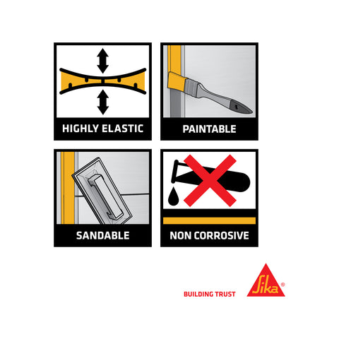 Sika Sikaflex 221 Multi-Purpose Polyurethane Adhesive Sealant 310ml, White