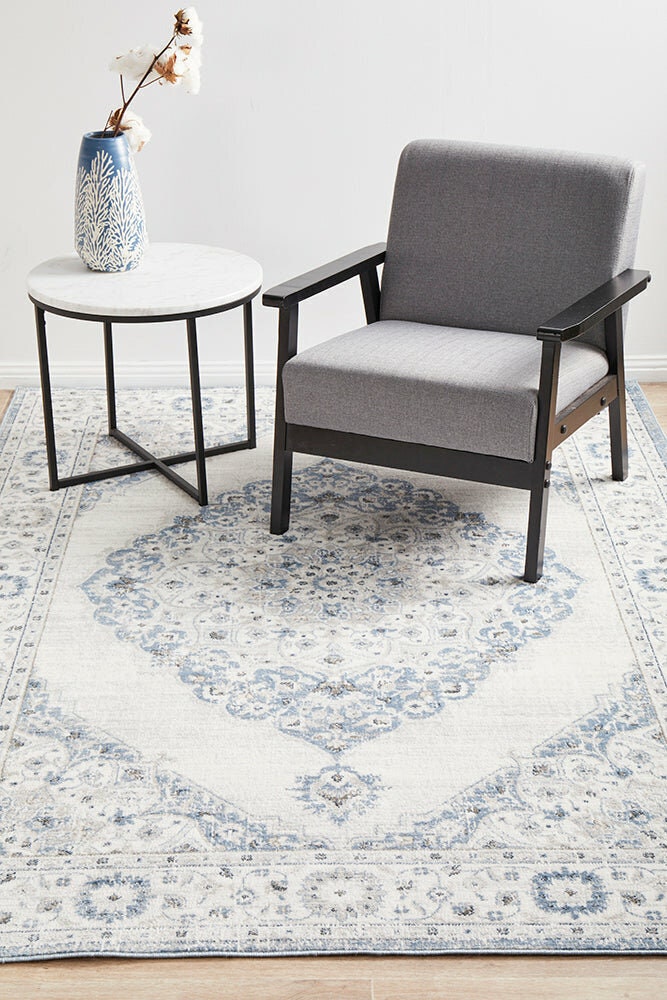 Rug Culture Emotion Extra Large Rug 330x240cm - Multi-coloured Power Loomed Polyester - EMO77BLUE330X240