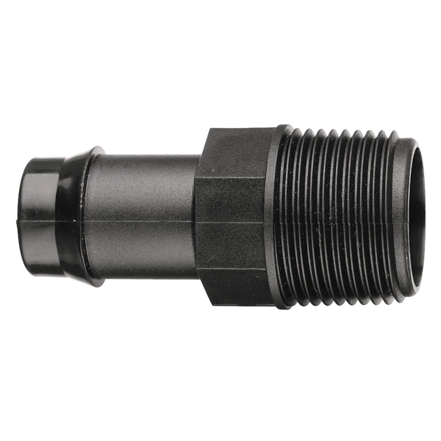 Pope 19mm Tail x 20mm BSP Male Director 5 Pack - Black Poly Irrigation Connector