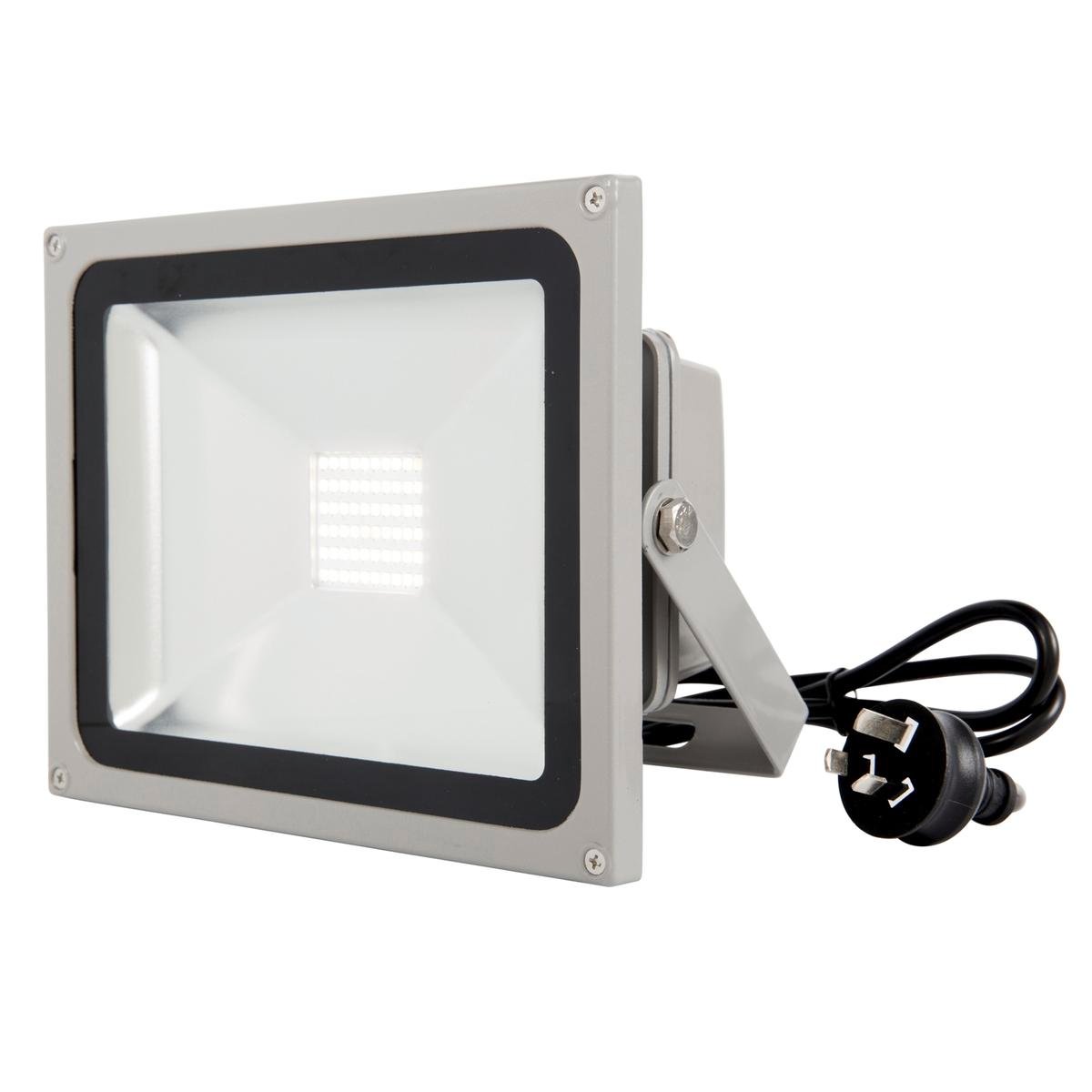 Brilliant 50W Grey Ranger III LED Panel Flood Light 285mm x 235mm - SuperSaverAU - view 1