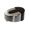 Adoored 45mm Satin Chrome Short Half Metal & Rubber Door Stop