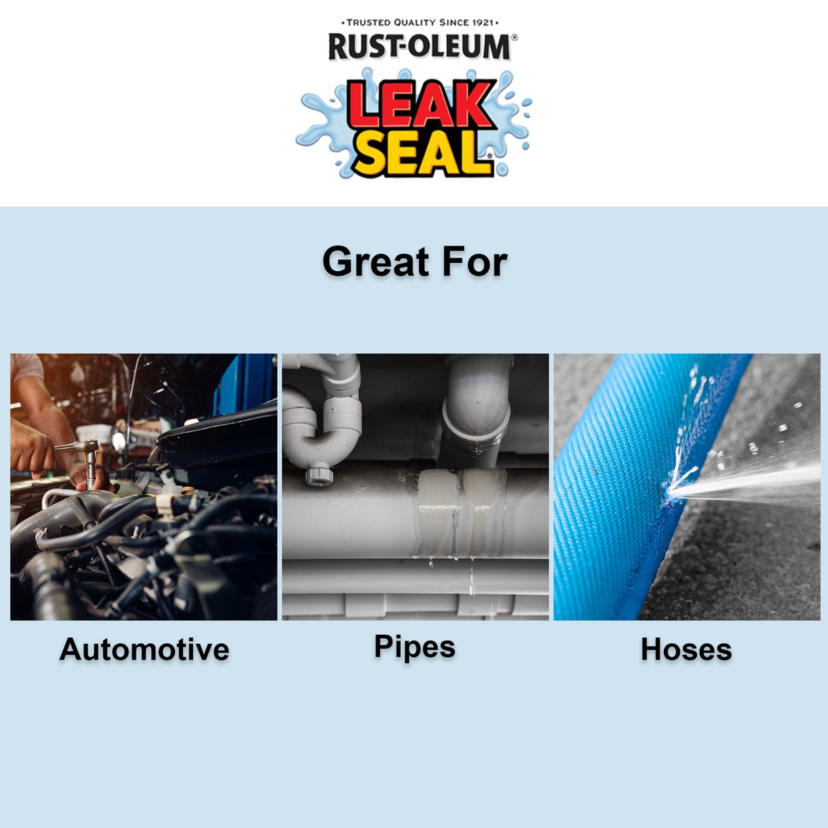 Rust-Oleum LeakSeal Tape - 25.4mm x 3.04m - Self-Fusing Silicone - Watertight