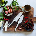 Furi Pro East/West Santoku 2 Piece Knife Set - 17cm and 13cm Knives with Acacia Gift Box - 41354