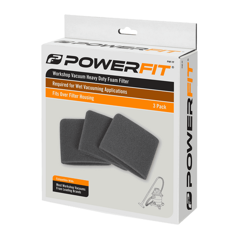 PowerFit Heavy Duty Foam Filter for Pressure Washers - 3 Pack