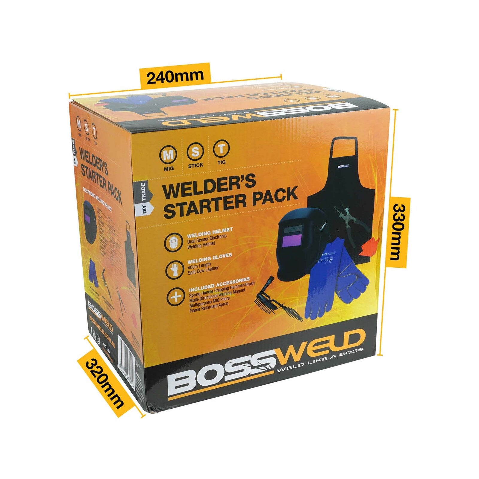 Bossweld Welders Starter Pack 7 Piece Safety Accessories