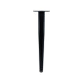 Adoored 400mm Black Tapered Metal Leg - Steel - Easy Installation - Durable - SuperSaverAU - view 1