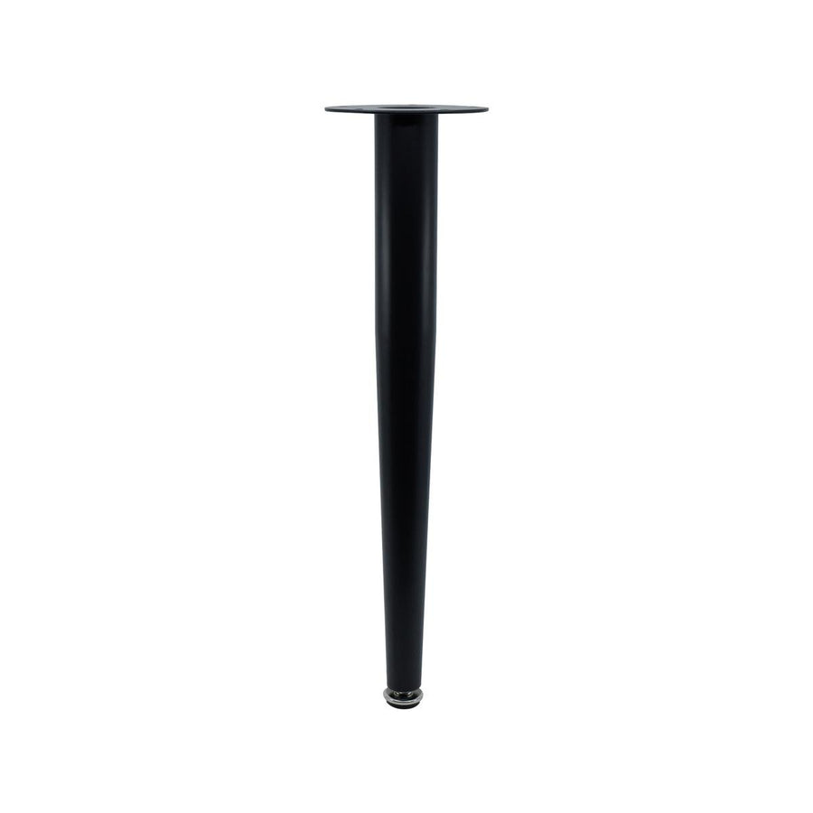 Adoored 400mm Black Tapered Metal Leg - Steel - Easy Installation - Durable - SuperSaverAU - view 1