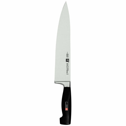 Zwilling Four Star 26cm chef's knife - stainless steel, FRIODUR ice-hardened, black handle - 60022