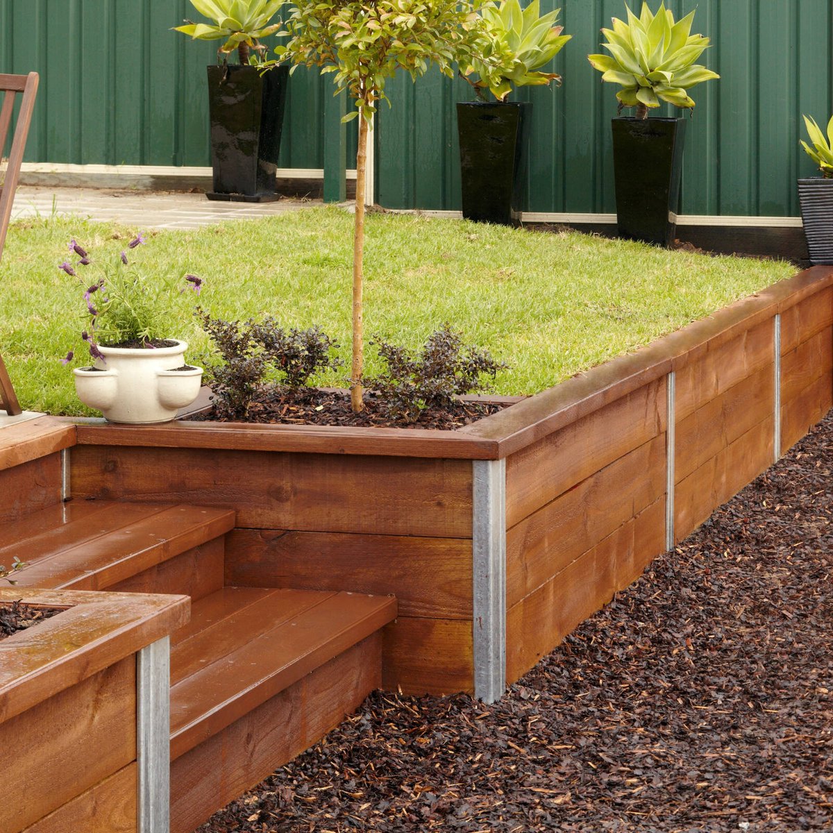 Jack Galvanised Steel Retain It Sleeper Upright Joiner Post 75 x 750mm - SuperSaverAU - view 4