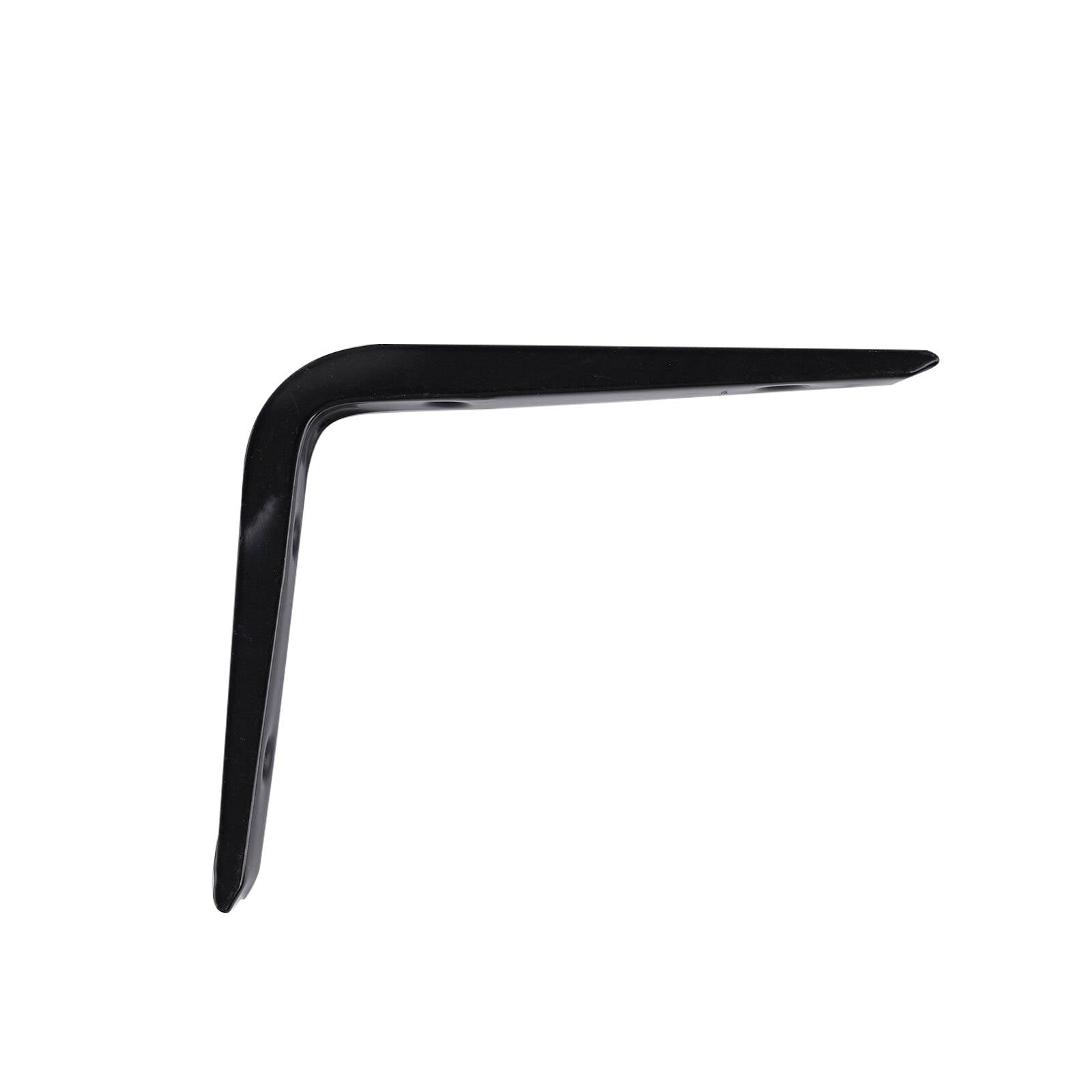 Carinya 125 x 150mm Black Powder Coated Steel Angle Bracket, 35kg, Wall Mount