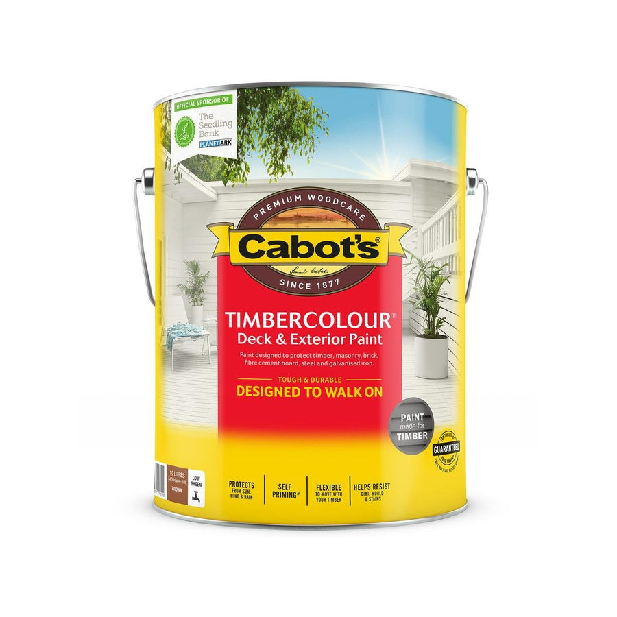 Cabot S 10L Brown Timbercolour Deck and Exterior Paint - SuperSaverAU - view 1
