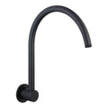 Mondella Resonance 300mm Matte Black Gooseneck Shower Arm, Grade 304 Stainless Steel