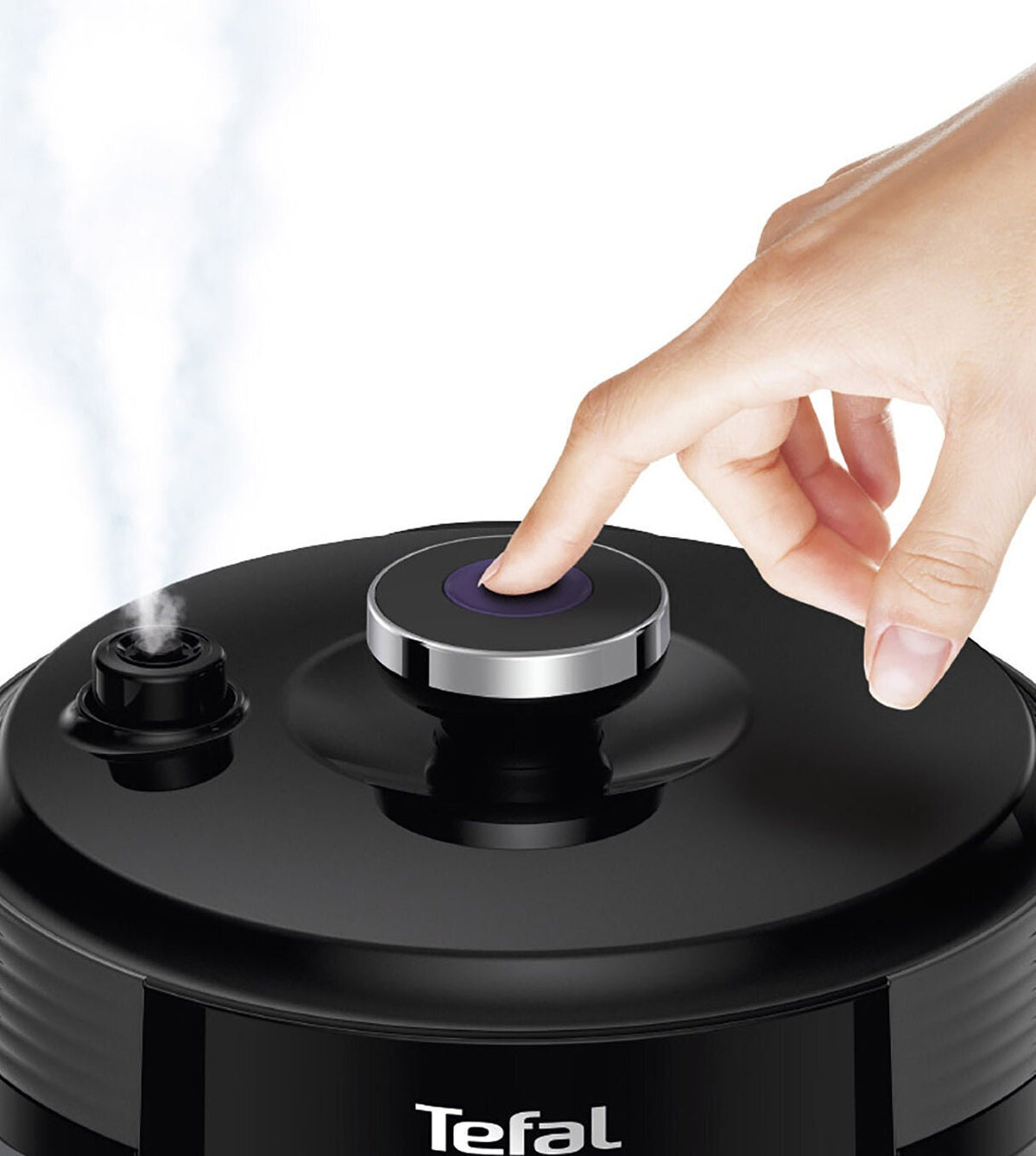 Tefal Home Chef Smart 6L Multicooker - 15 Pre-Set Programs, Fast Pressure Cooking, Black - CY601