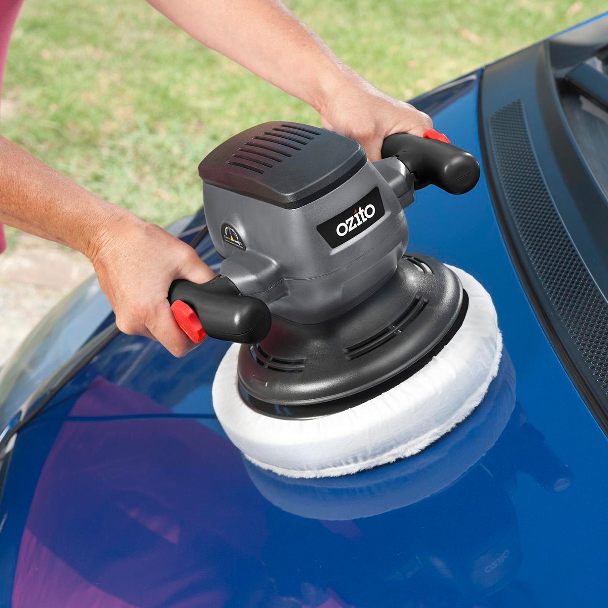 Ozito Buffer Polisher 240V 110W Plastic Metal Ergonomic Control - SuperSaverAU - view 3