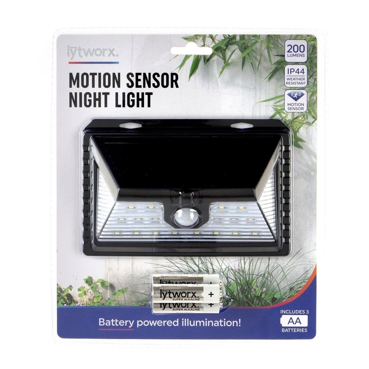 Lytworx Motion Sensor Light - 200 Lumens - Battery Operated - Easy Mount