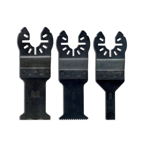 DEWALT Oscillating Multi Tool Cutting Saw Blade Set - 3pc - HCS - 120mm x 25mm - SuperSaverAU - view 1