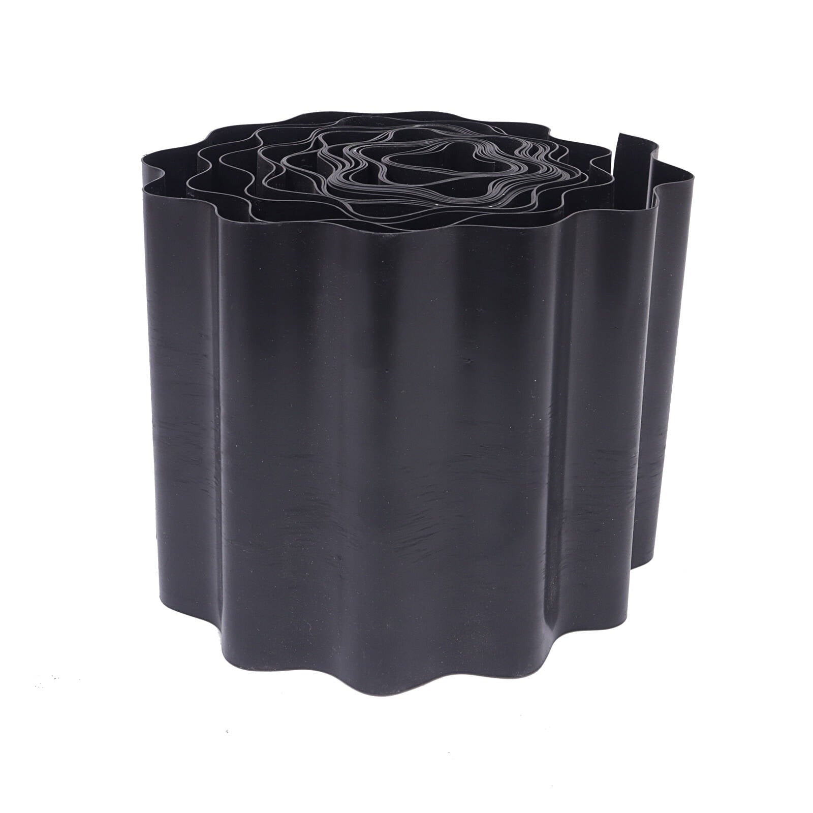Jack 150mm x 6m Black Corrugated Plastic Garden Edging