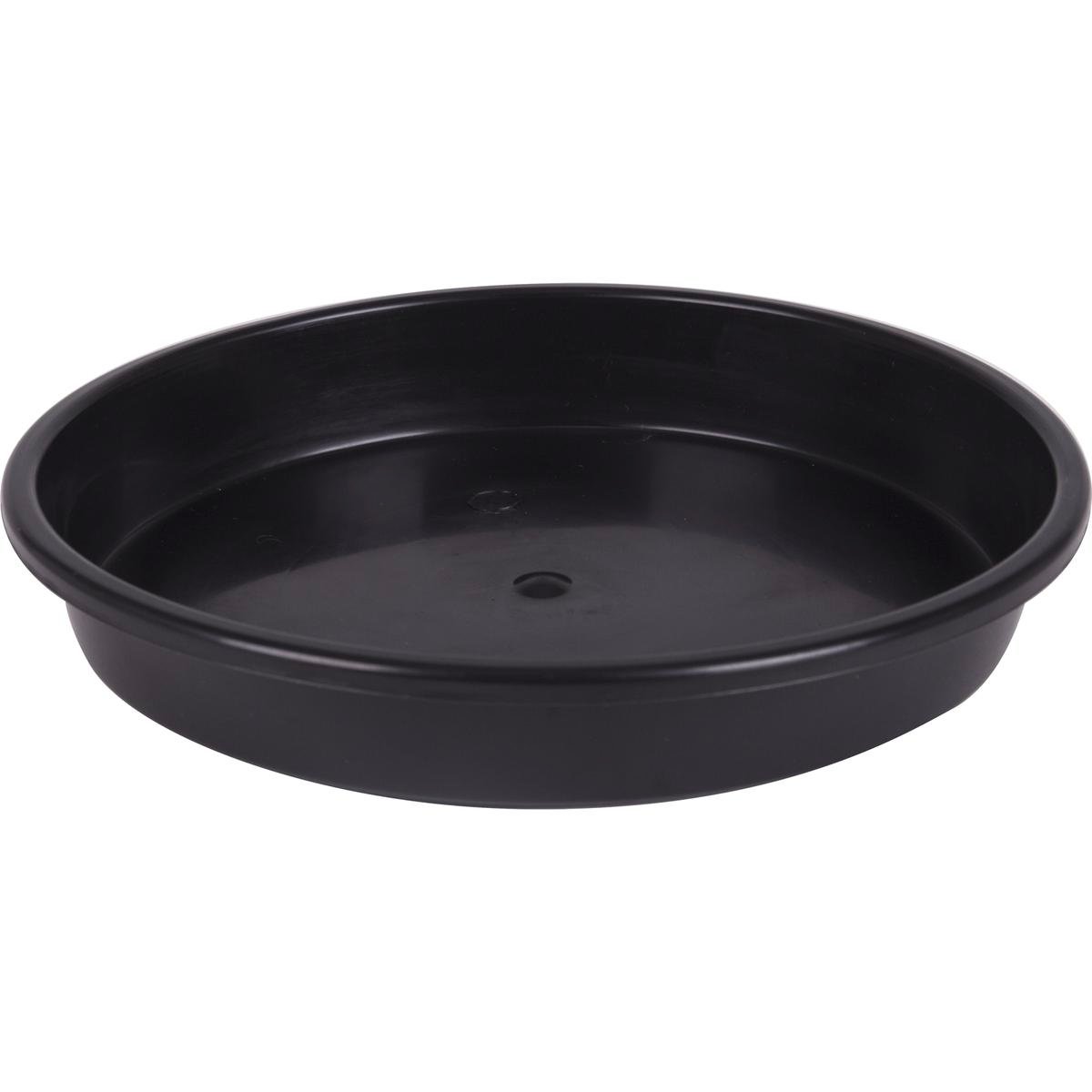 Garden City Plastic Saucer - 360mm - Plastic - Black - SuperSaverAU - view 1