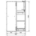 Robinhood Ironing Centre - Surface or Recess Mount, Height Adjustable Board, Built-in Light, White - IC1300WH