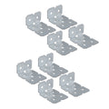 Carinya Galvanised Angle Make a Bracket 8 Pack 25x50x40mm Silver - SuperSaverAU - view 3