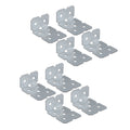 Carinya 25 x 50 x 40 x 1mm Galvanised Steel Angle Make-A-Bracket - 8 Pack