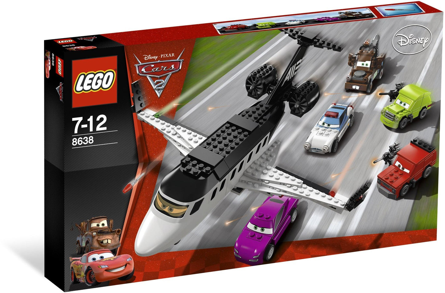 LEGO 8638 Disney Pixar Cars 2 "Spy Jet Escape"- Auzzi Store