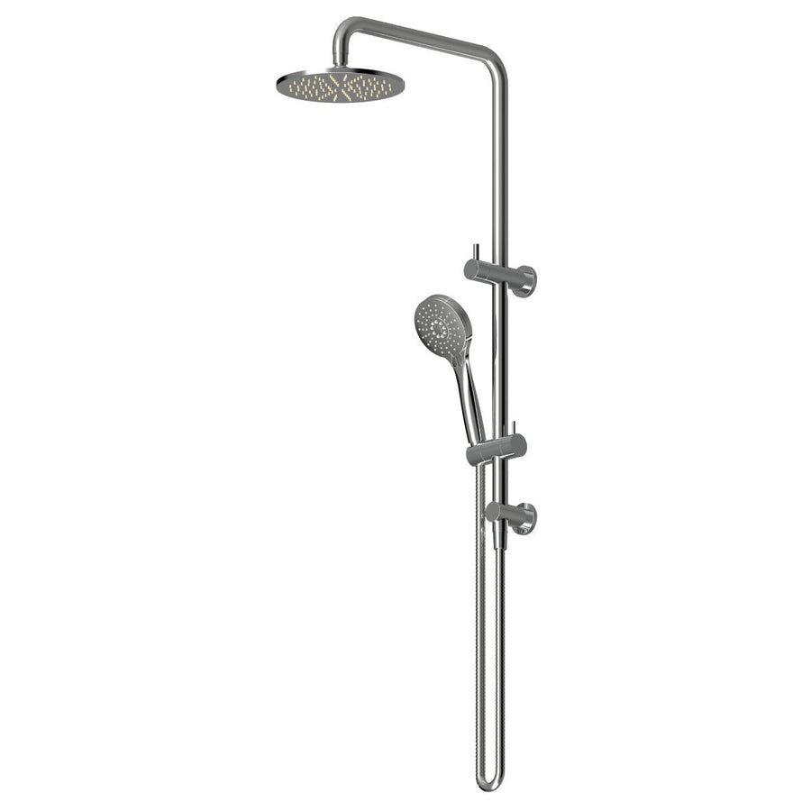 Rogerseller Tonic Dual Rail Shower - Chrome Brass Build - 2-Way Diverter, 3 Star Water Rating - 3506003701