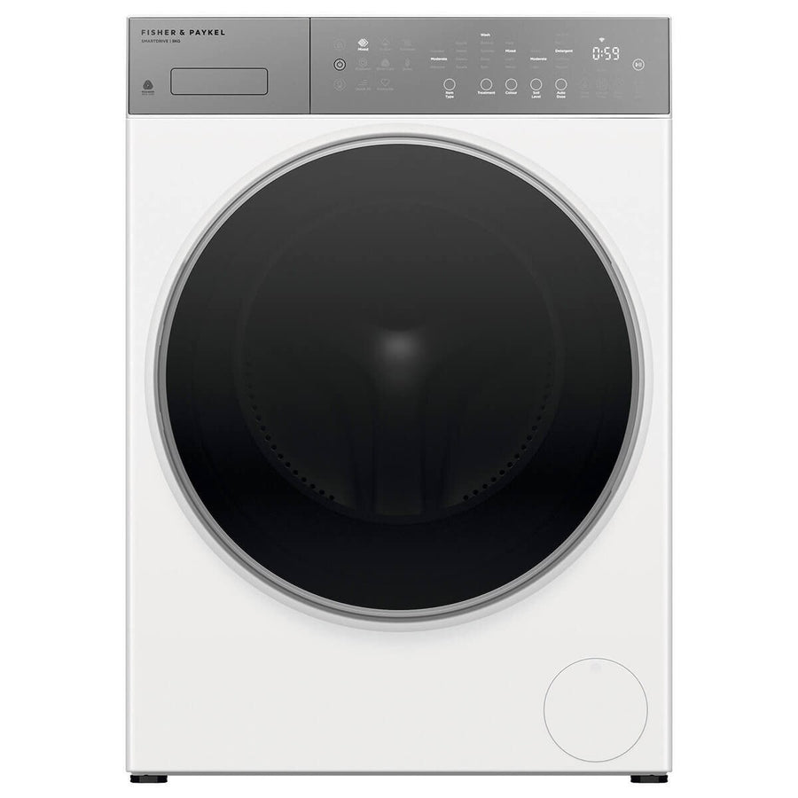 Fisher & Paykel Series 5 9kg Front Loader - White, FlexiDose Auto Dosing, Steam Refresh - WH9060P5