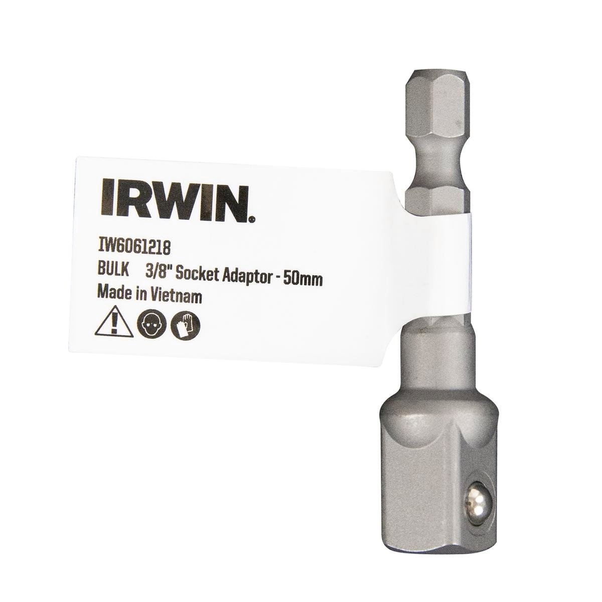 Irwin 50mm 3/8" Socket Adaptor - Durable Fastening Tool - Yellow - SuperSaverAU - view 1