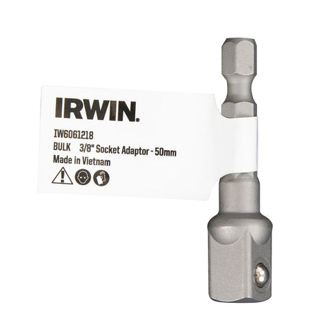 Irwin 50mm 3/8" Socket Adaptor - Durable Fastening Tool - Yellow - SuperSaverAU - view 1