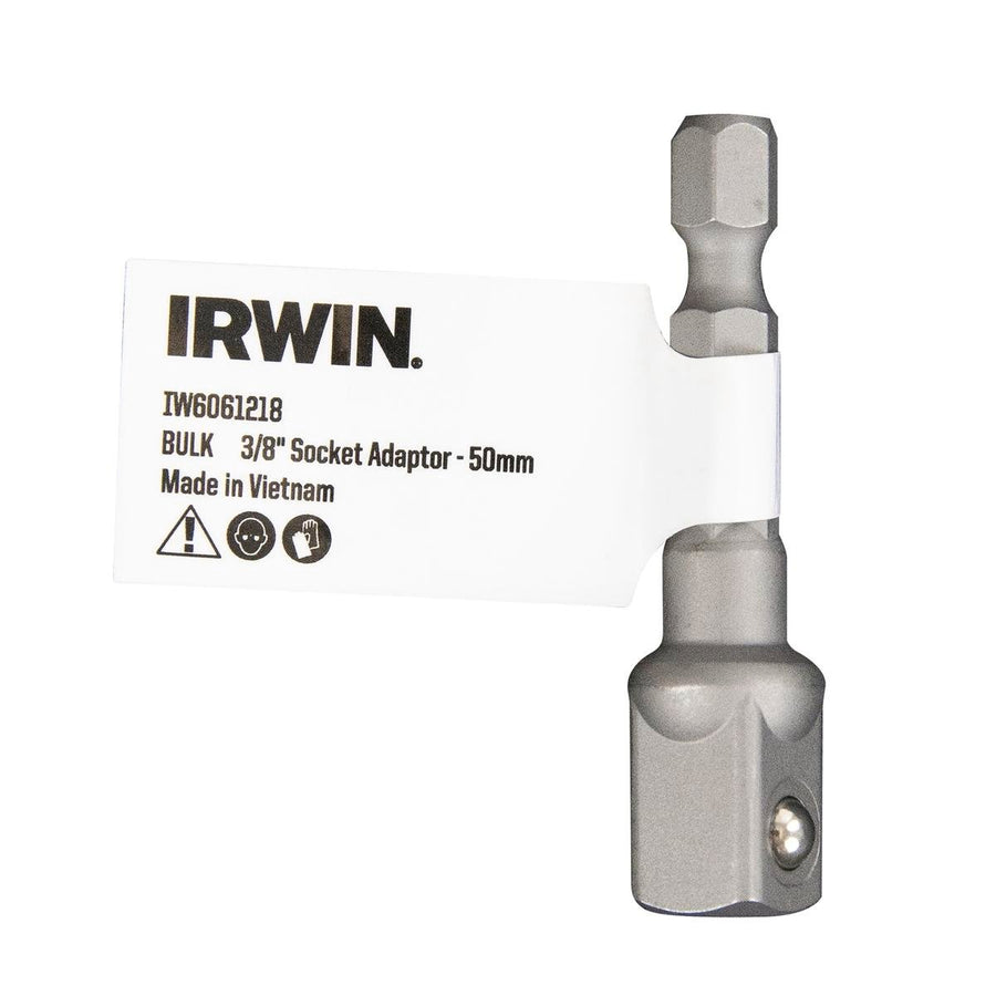 Irwin 50mm 3/8" Socket Adaptor - Durable Fastening Tool - Yellow - SuperSaverAU - view 1