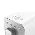 Smeg 50's Style automatic coffee machine with steam - white with aluminium face - 1.4L tank - BCC02WHMAU