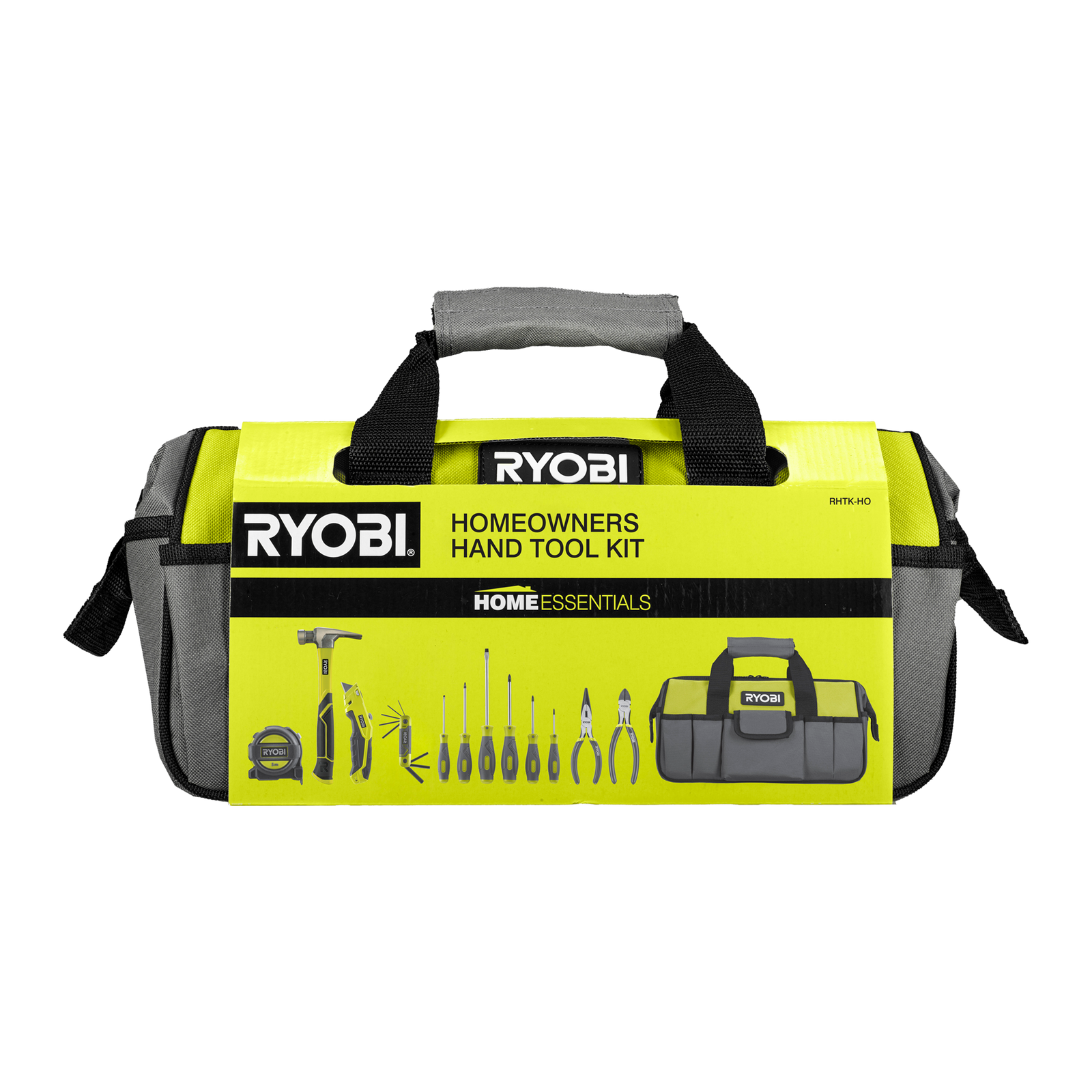 Ryobi 12 Piece Homeowners Hand Tool Kit with 355mm Tool Bag