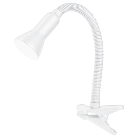 Brilliant Lighting Vito White Metal Adjustable Clamp Lamp E14 19759/05