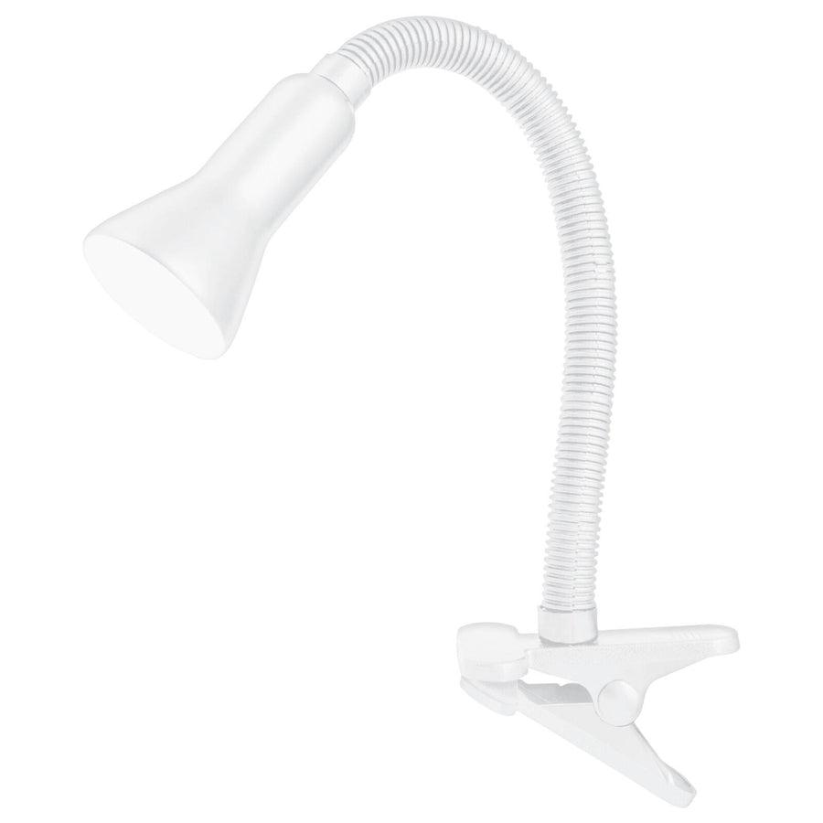 Brilliant Lighting Vito White Metal Adjustable Clamp Lamp E14 19759/05