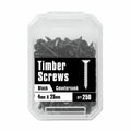 Pinnacle Countersunk Timber Screws - 4 x 25mm - Metal - Black Finish - SuperSaverAU - view 2