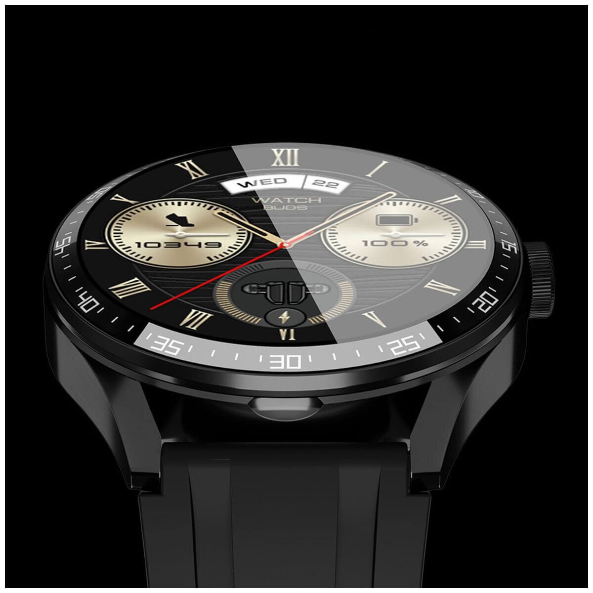 Fitsmart Momentum Audio smartwatch - built-in wireless earbuds, 47mm display, heart rate monitor - 10004978