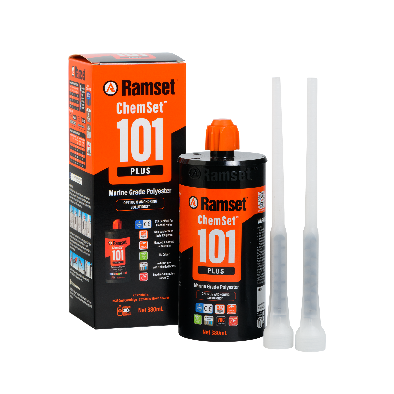 Ramset ChemSet 101 Plus 380ml Polyester Chemical Anchoring Adhesive